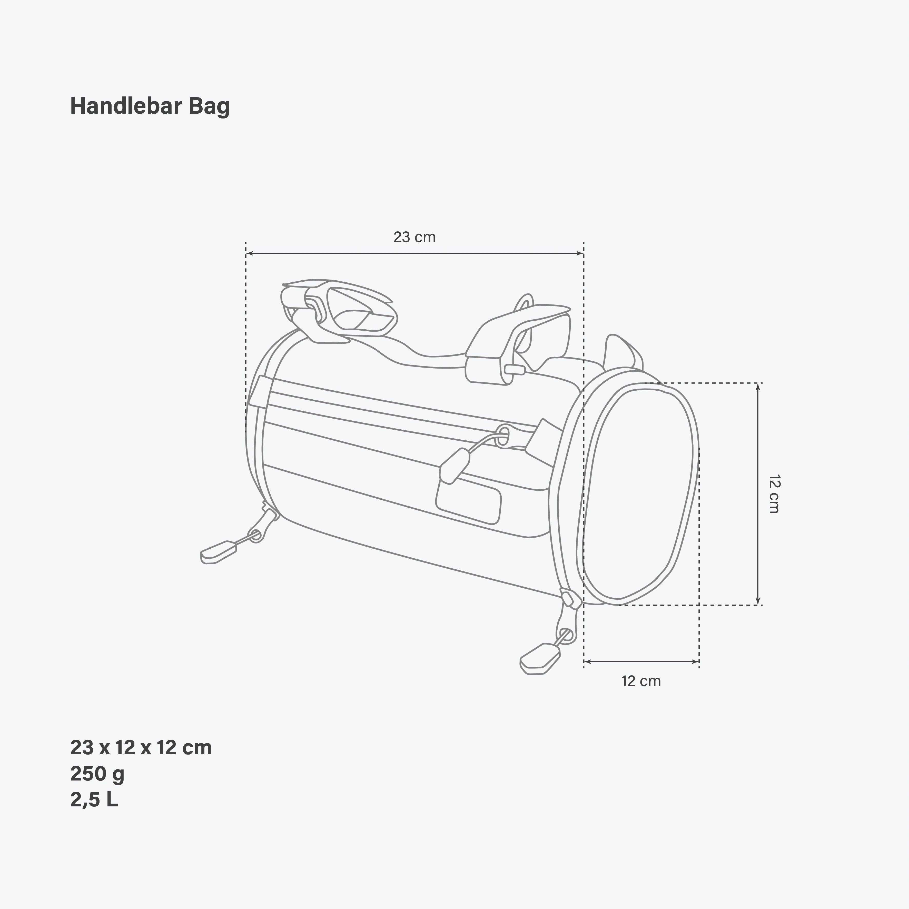 HANDLEBAR BAG Black