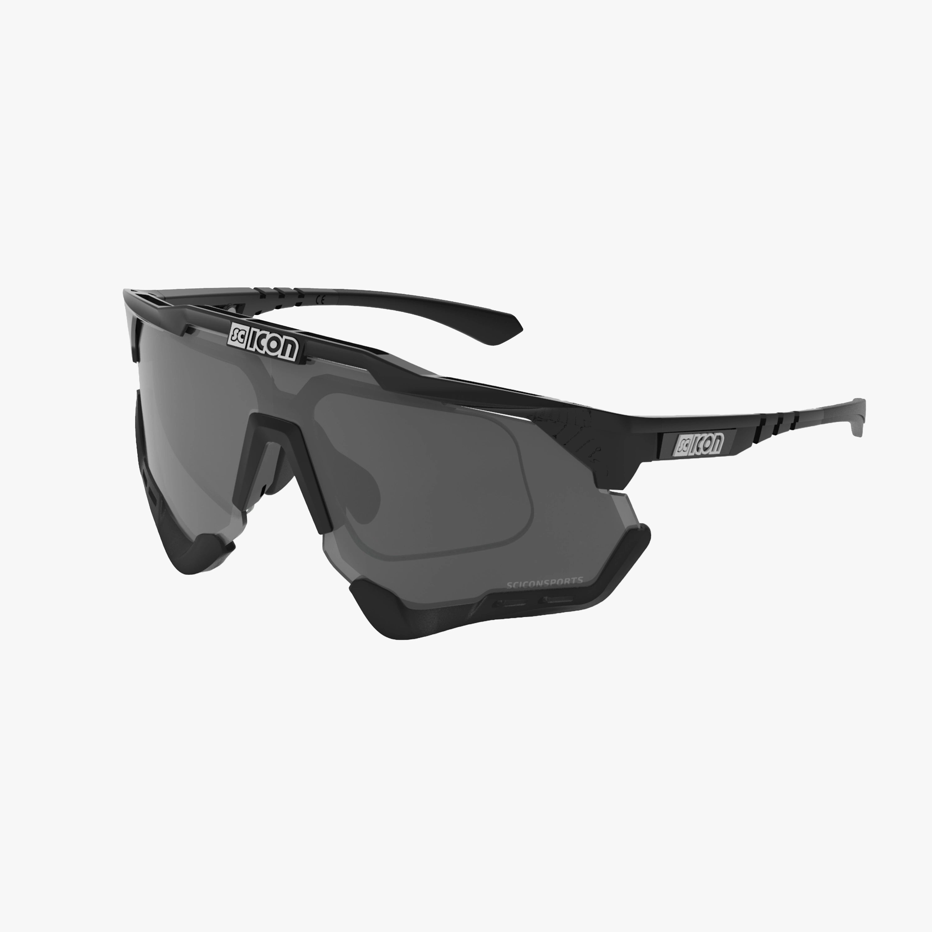 AEROSHADE XL SCNPP Multimirror Silver + RX Optical Insert Black Gloss