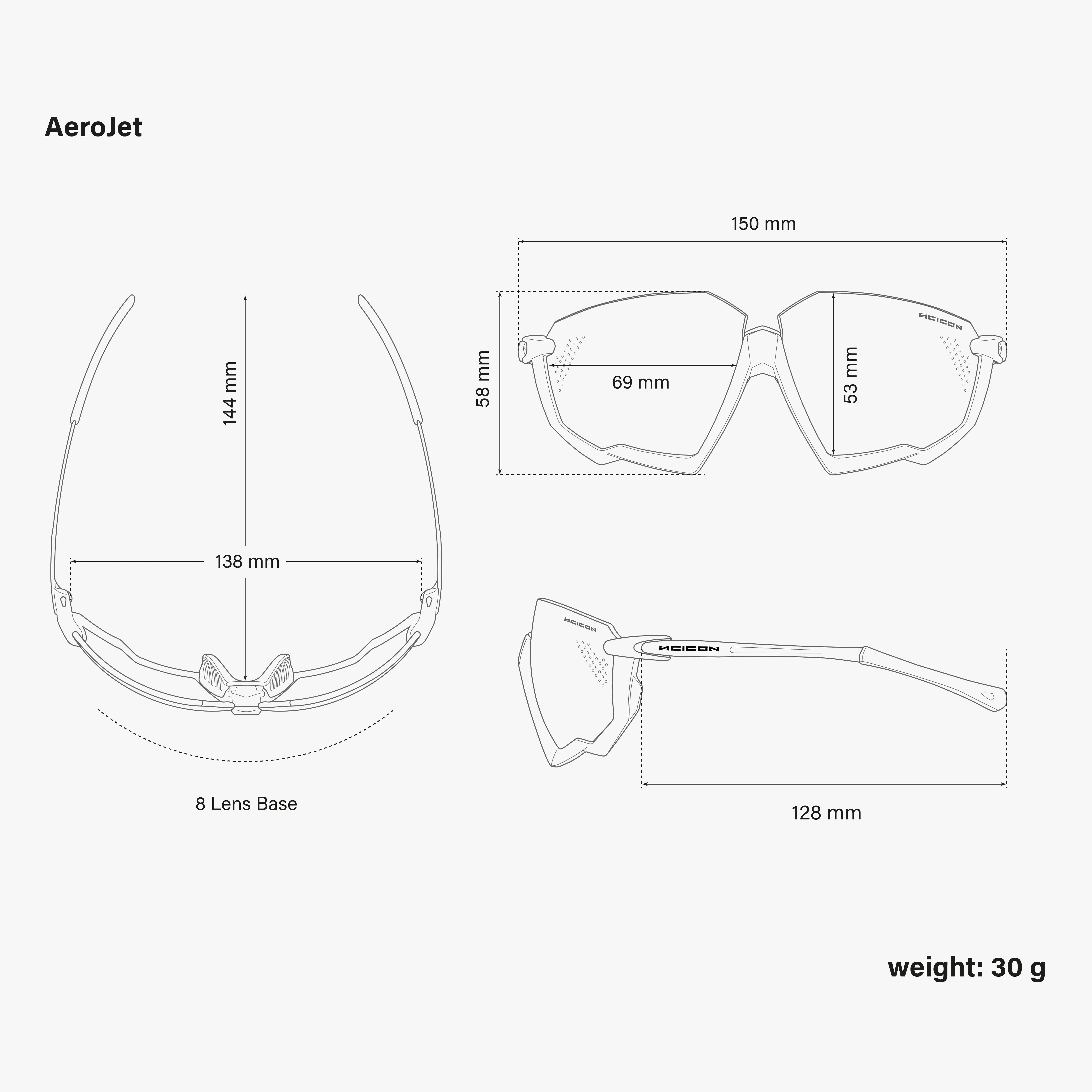AEROJET TITANIUM SCNPP Multimirror Blue Metal White
