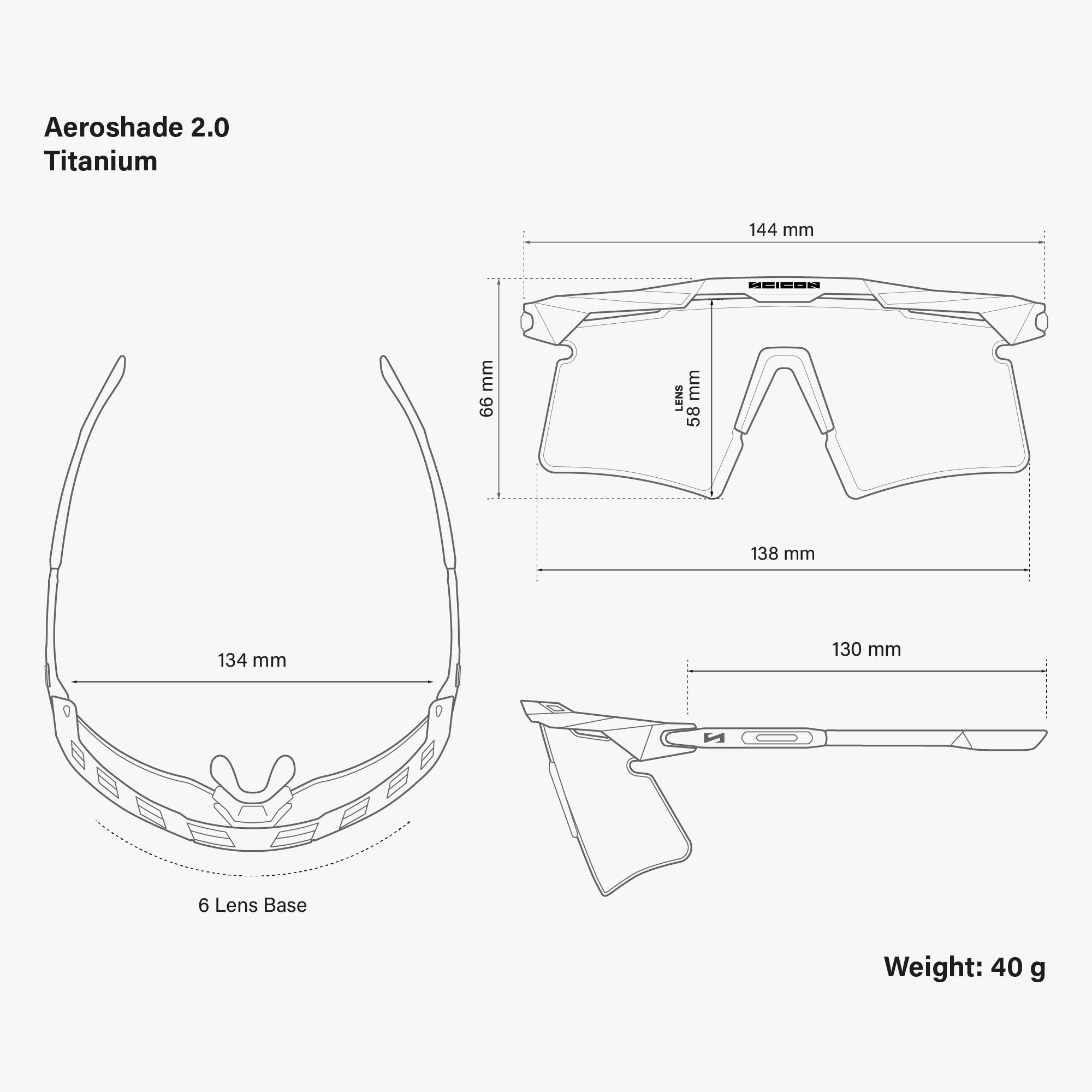 AEROSHADE 2.0 TITANIUM UAE TEAM EDITION