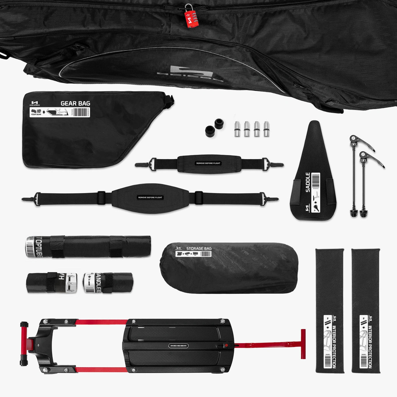 AEROCOMFORT 3.0 TSA ROAD BIKE TRAVEL BAG Black