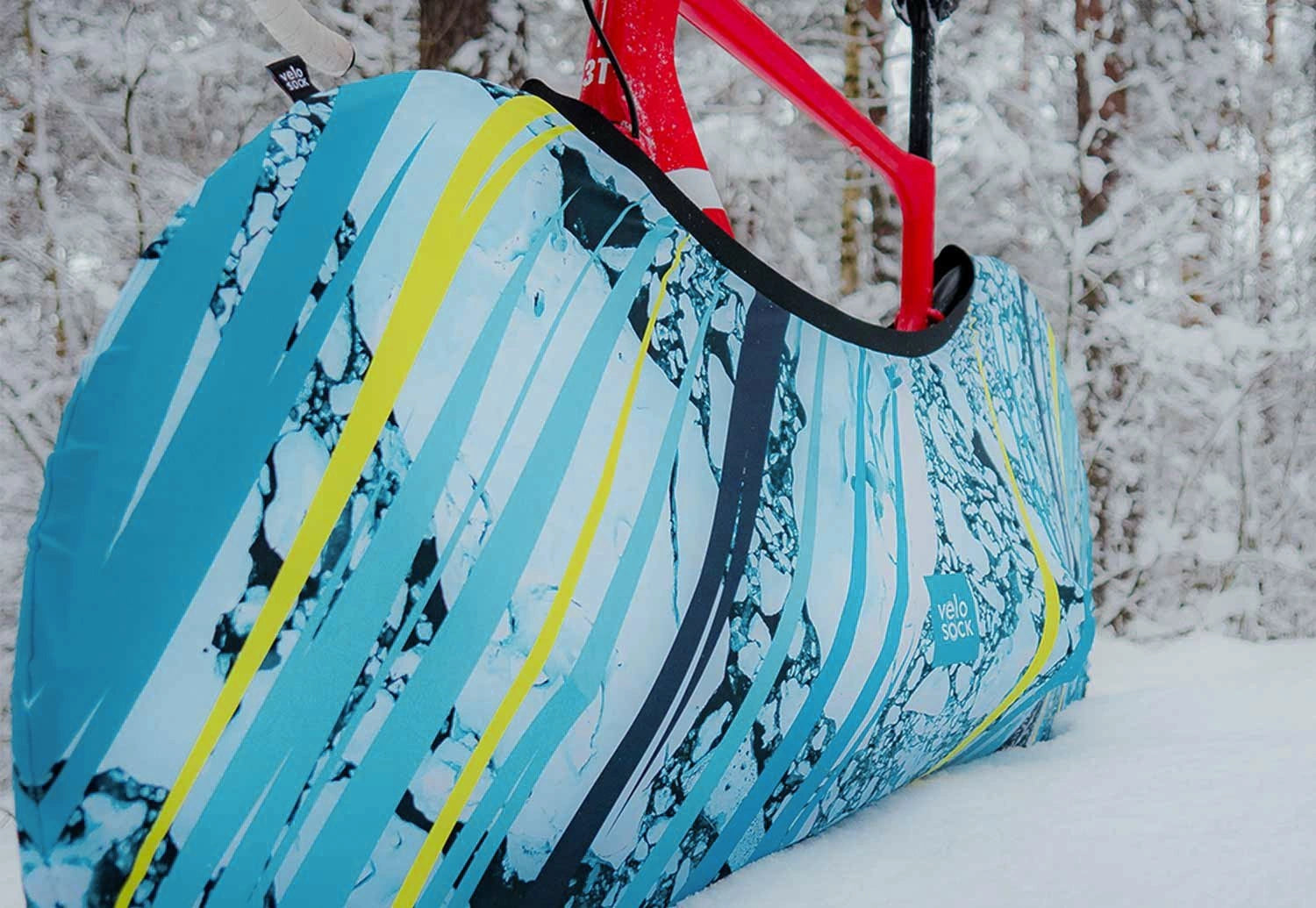 Калъф за велосипед Velosock - TRIATHLON ICY LEMON