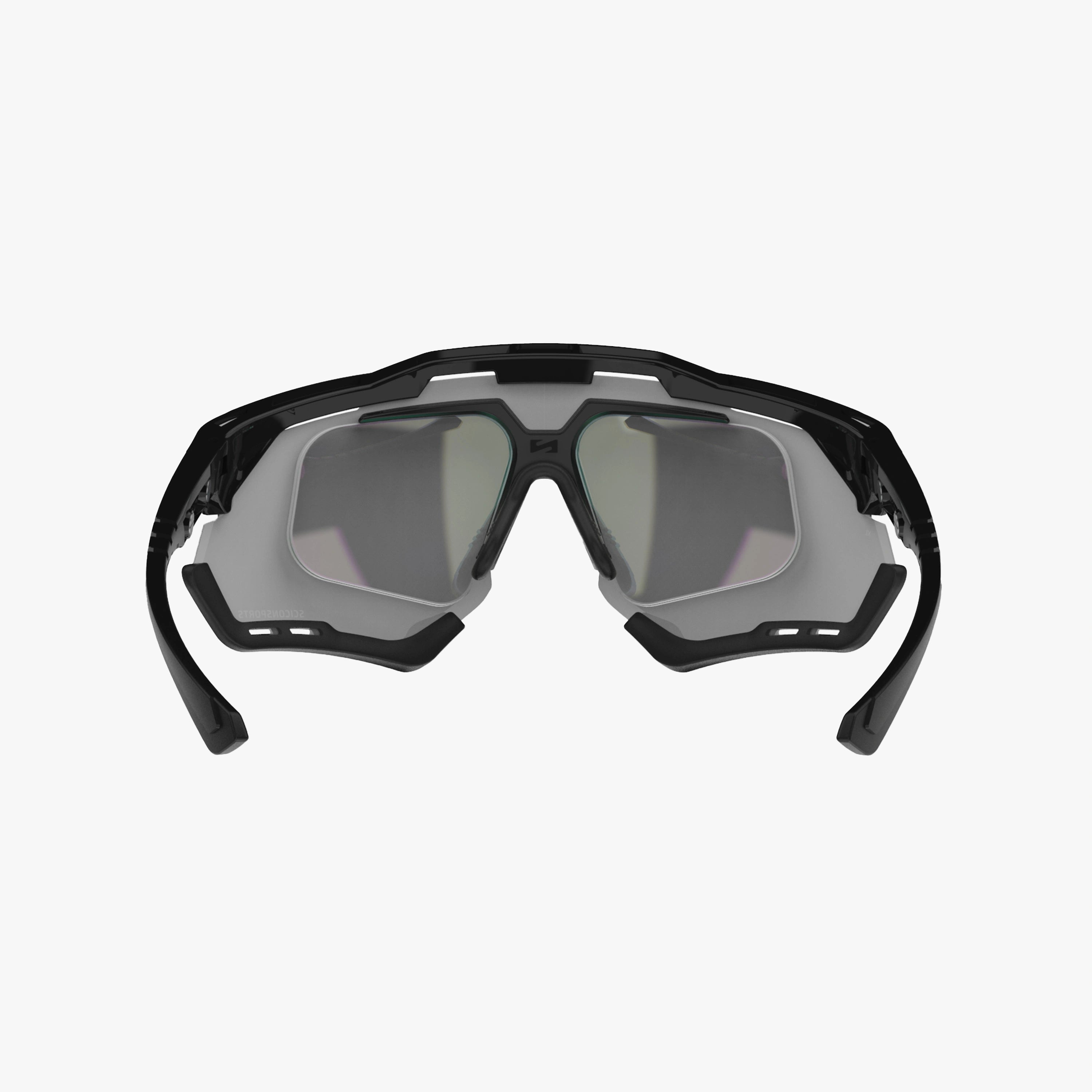 AEROSHADE XL SCNPP Multimirror Silver + RX Optical Insert Black Gloss