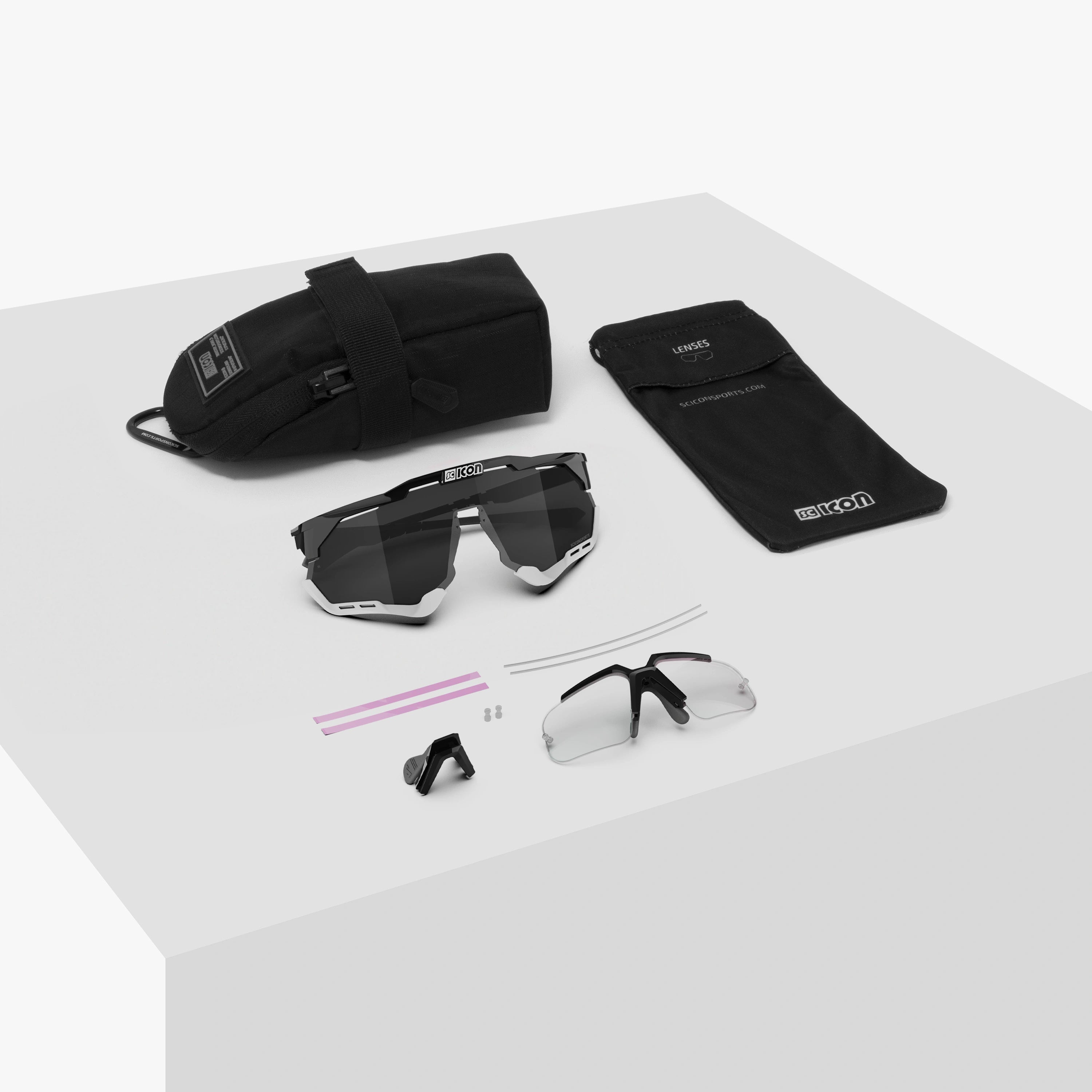 AEROSHADE XL SCNPP Multimirror Silver + RX Optical Insert Black Gloss