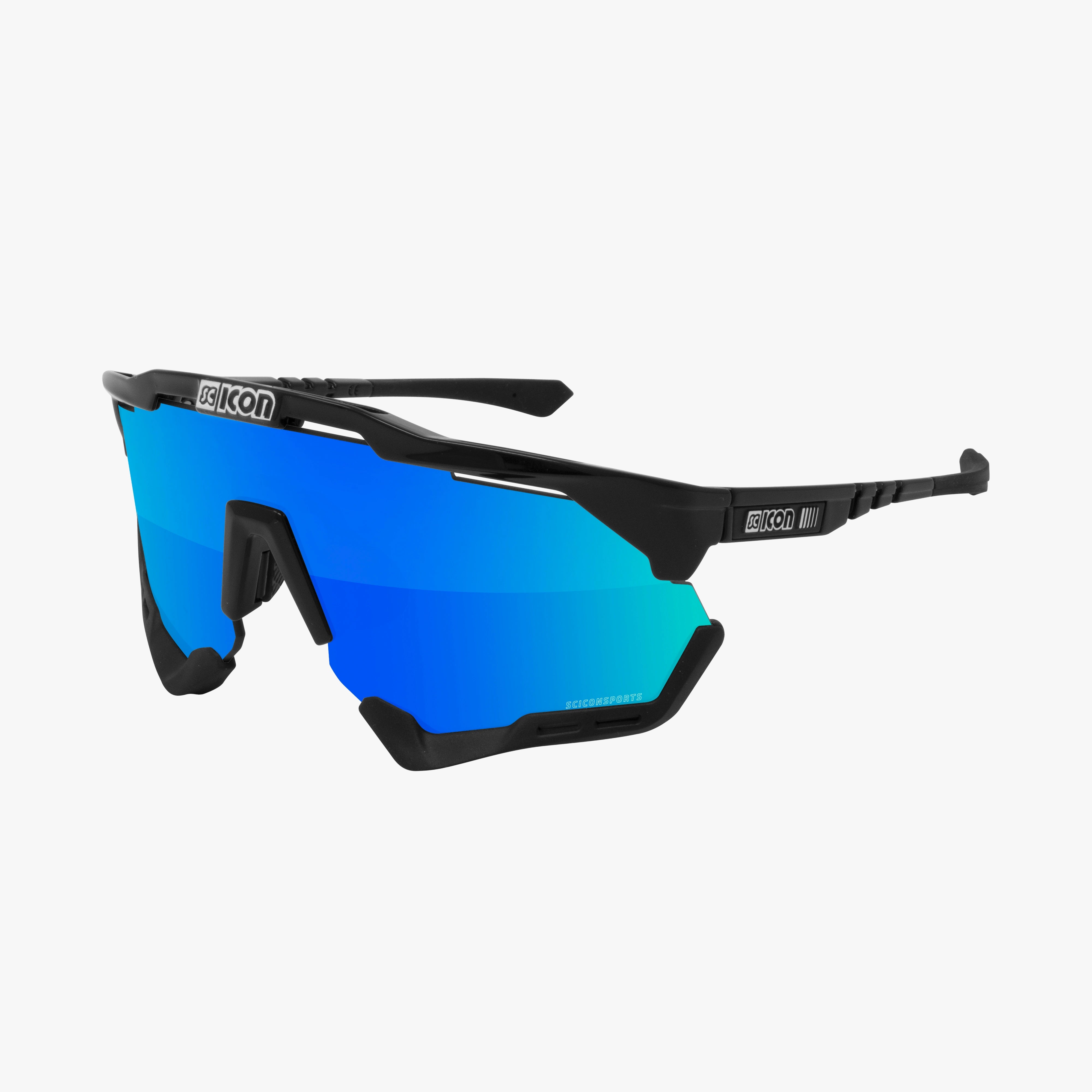 AEROSHADE XL SCNPP Multimirror Blue Black Gloss