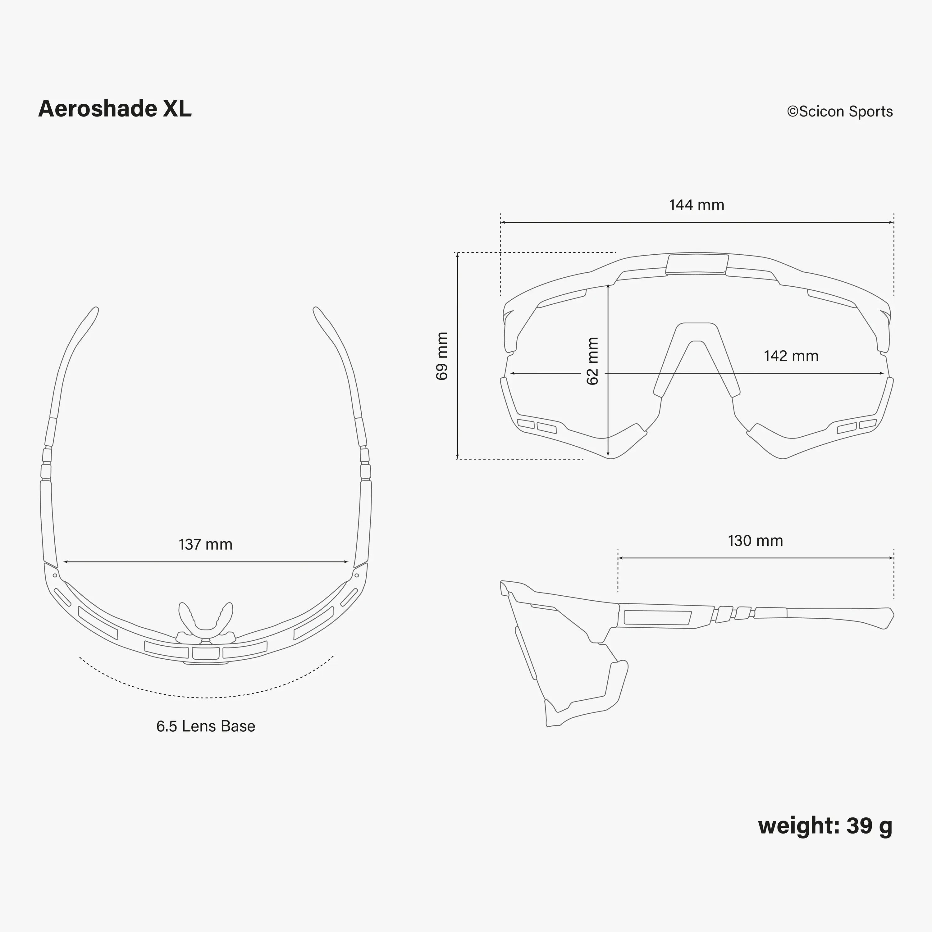 AEROSHADE XL SCNPP Multimirror Blue Carbon Matt