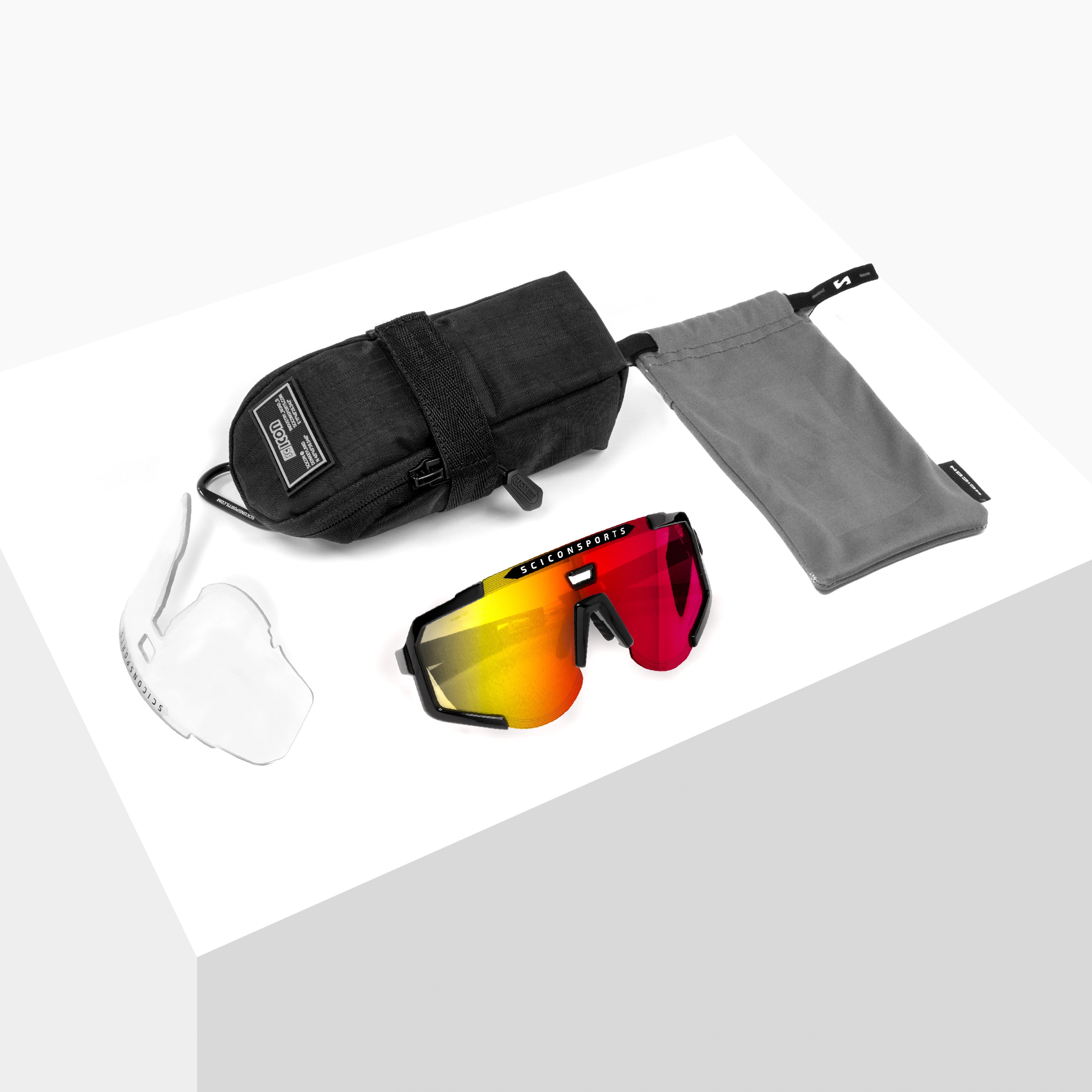 AEROSCOPE SCNPP Multimirror Red Black Gloss