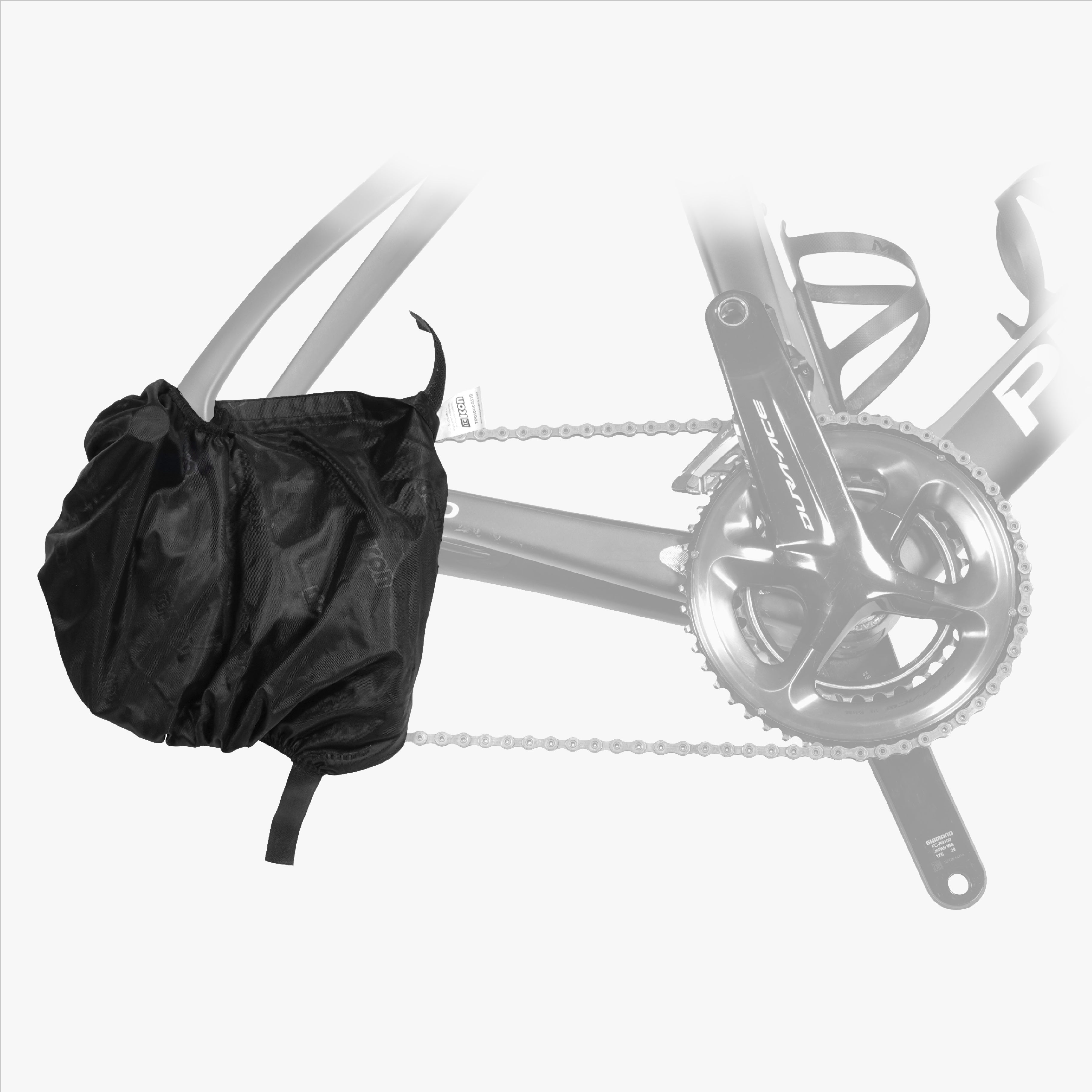 REAR BIKE DRIVETRAIN COVER Black