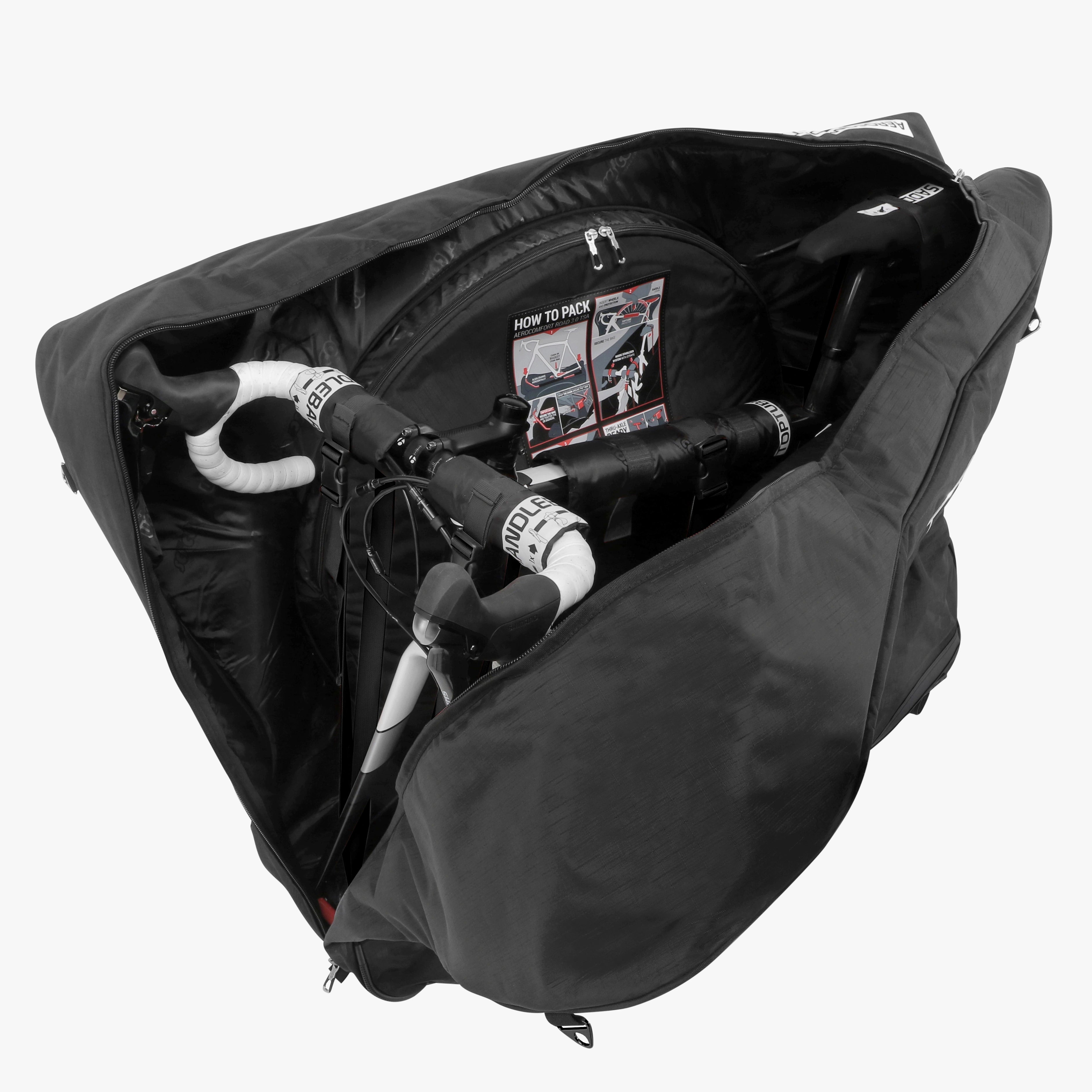 AEROCOMFORT 3.0 TSA ROAD BIKE TRAVEL BAG Black