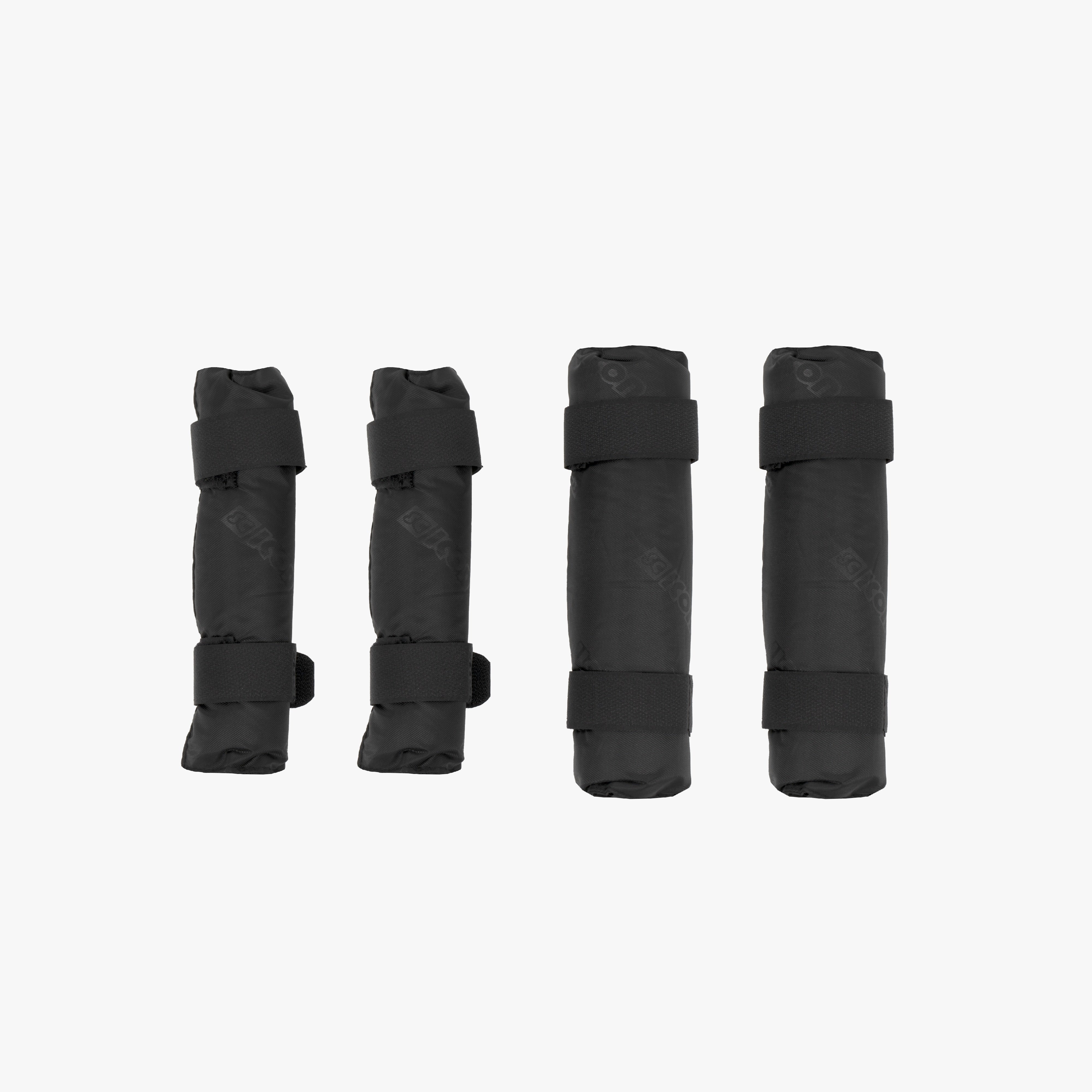 BICYCLE FRAME FRONT FORK & SEAT STAY PROTECTION PAD SET Black