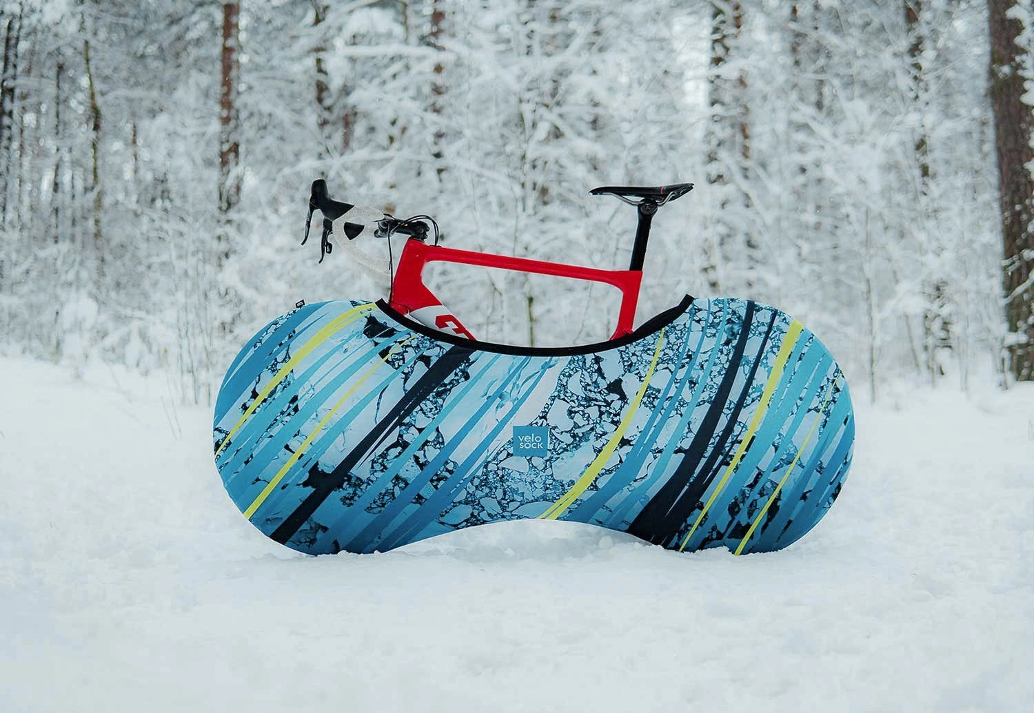 Калъф за велосипед Velosock - TRIATHLON ICY LEMON